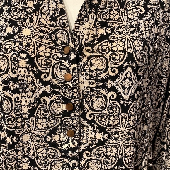 c womens Cato casual stretch 3/4 sleeve pullover plus size top 1X - Picture 3 of 4